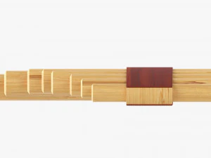 Flauto di Pan a 8 tubi Modello 3D