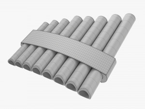 Pan Flute 8-Pipe 3Dモデル
