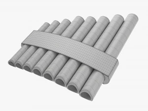 Flauto di Pan a 8 tubi Modello 3D