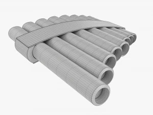 Flauto di Pan a 8 tubi Modello 3D