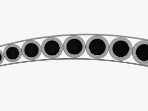 Flauto di Pan a 8 tubi Modello 3D