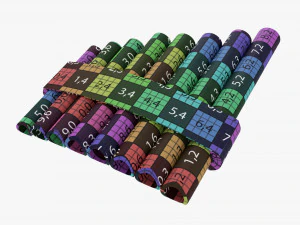 Flauto di Pan a 8 tubi Modello 3D