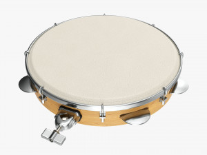 Pandeiro Samba Instrument 3D Model