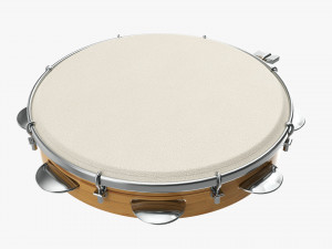 Pandeiro Samba Instrument 3D Model