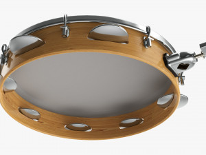 Pandeiro Samba Instrument 3D Model