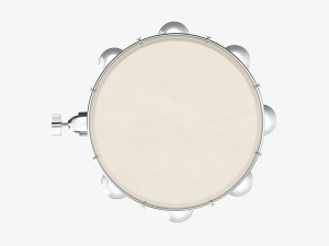 Pandeiro Samba Instrument 3D Model
