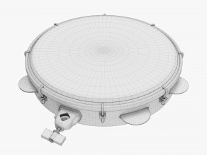 Pandeiro Samba Instrument 3D Model