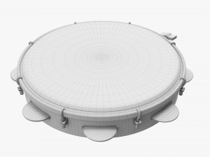 Pandeiro Samba Instrument 3D Model
