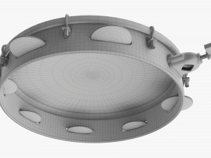 Pandeiro Samba Instrument 3D Model