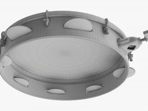 Pandeiro Samba Instrument 3D Model