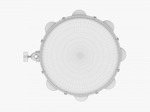 Pandeiro Samba Instrument 3D Model