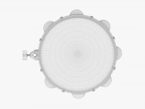 Pandeiro Samba Instrument 3D Model