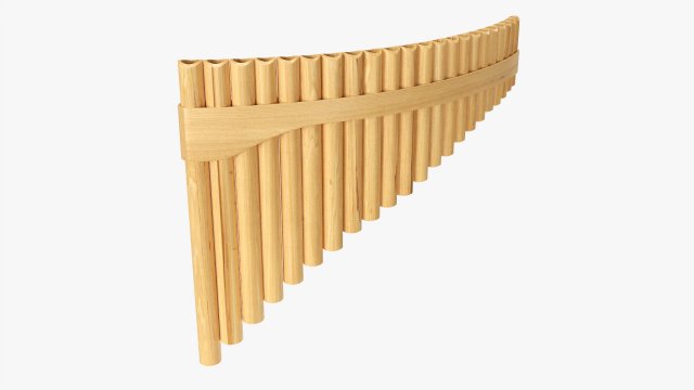 Panpipes Alto Modelo 3D .c4d .max .obj .3ds .fbx .stl .blend 