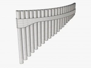 Panpipes Alto Modelo 3D