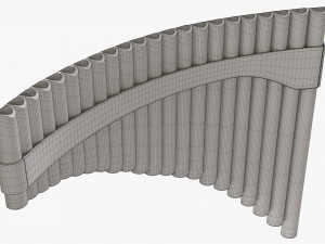Panpipes Alto Modelo 3D