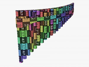 Panpipes Alto Modelo 3D