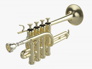 Trąbka Piccolo Model 3D