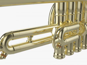 Piccolo Trumpet 3D Model