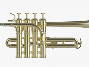 Piccolo Trumpet 3D Model