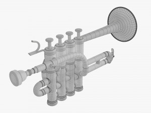 Piccolo Trumpet Modèle 3D