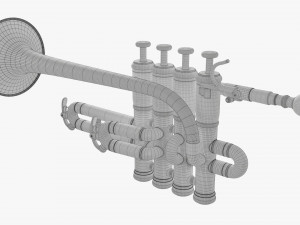 Piccolo Trumpet Modèle 3D