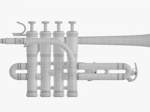 Piccolo Trumpet Modèle 3D
