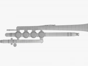Piccolo Trumpet 3D Model