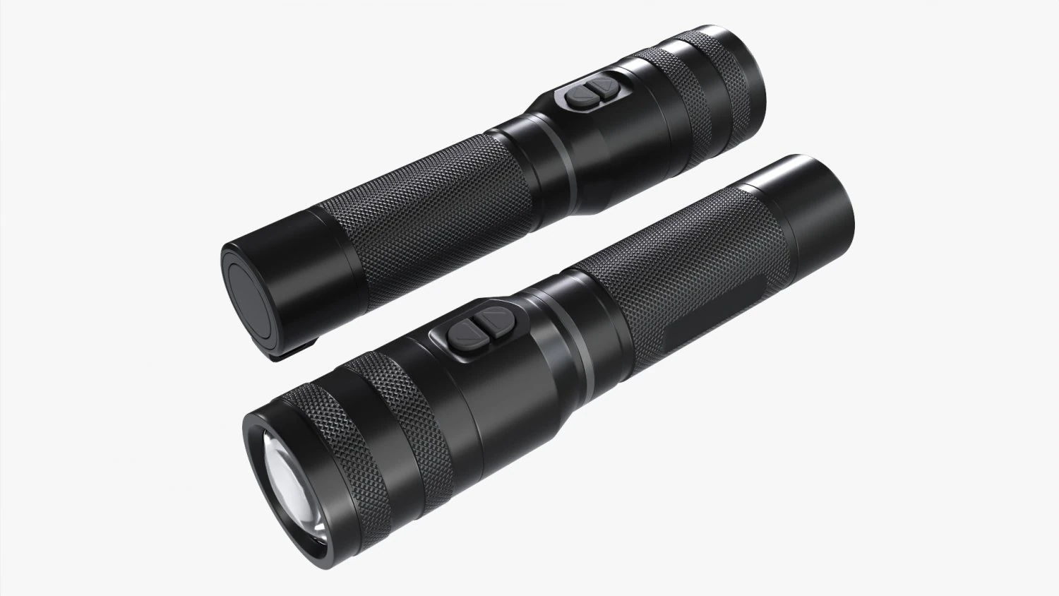 Rechargeable Led Flashlight 01 3D Model .c4d .max .obj .3ds .fbx .stl .blend 