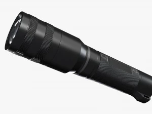 Rechargeable Led Flashlight 01 3D Model