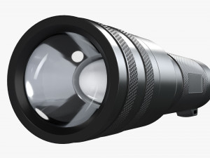 Rechargeable Led Flashlight 01 3D Модель