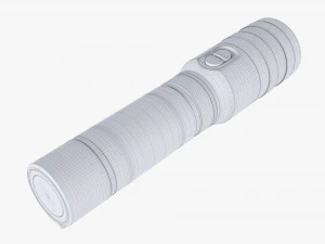 Rechargeable Led Flashlight 01 3D Model