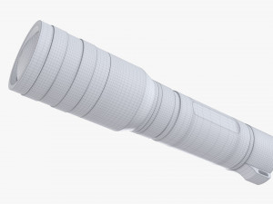 Rechargeable Led Flashlight 01 3D Модель