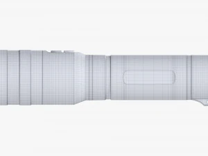 Rechargeable Led Flashlight 01 3D Model