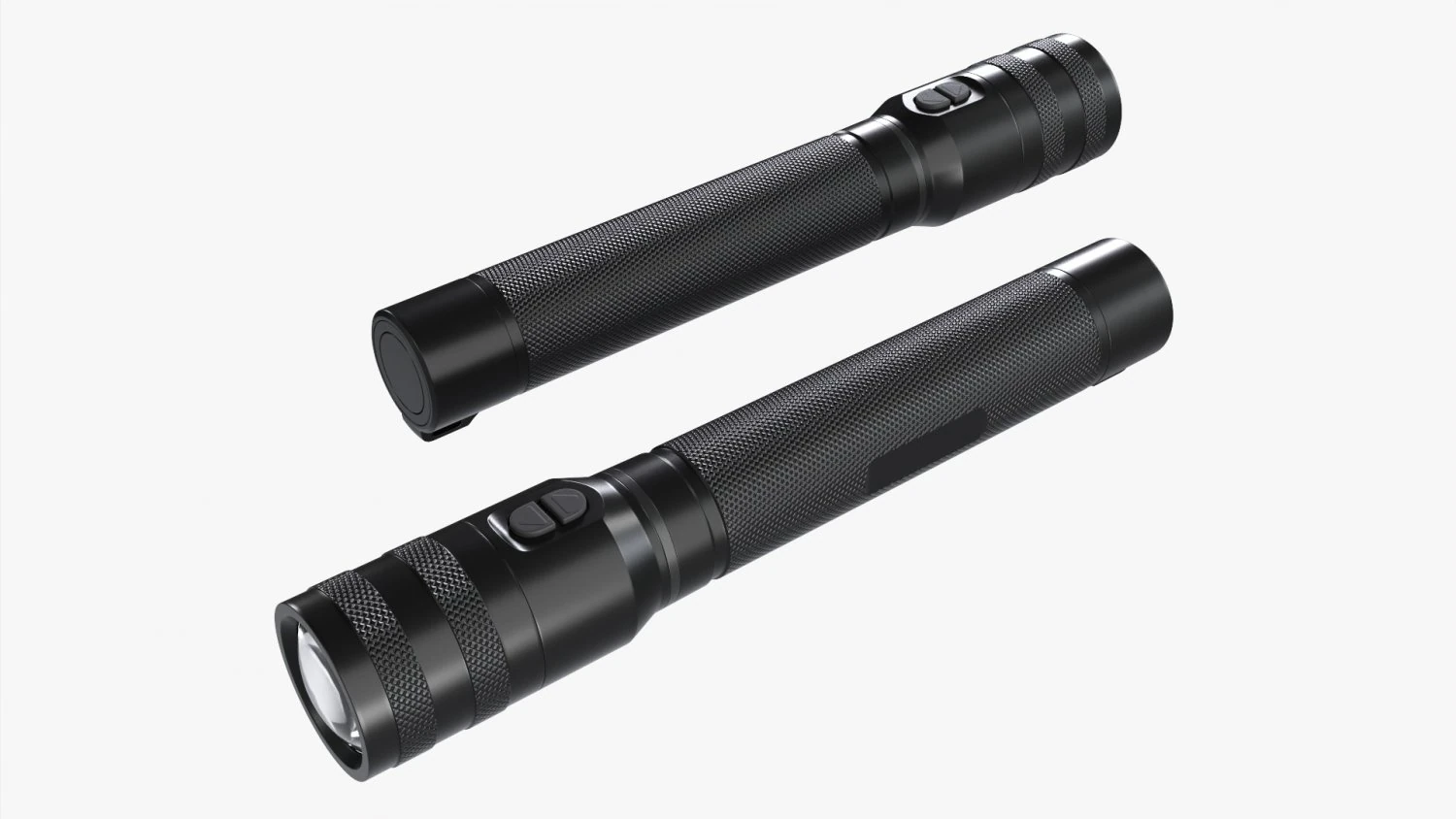 Şarjlı Led El Feneri 02 3D Model .c4d .max .obj .3ds .fbx .stl .blend 