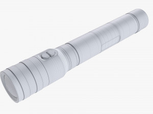 Rechargeable Led Flashlight 02 3D Модель