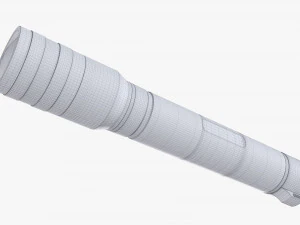 Şarjlı Led El Feneri 02 3D Model