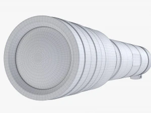 Şarjlı Led El Feneri 02 3D Model