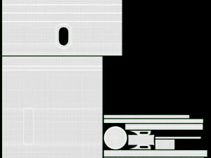 Şarjlı Led El Feneri 02 3D Model