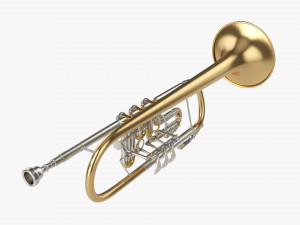 Rotary Valve Trumpet 3D Model