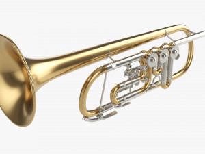Rotary Valve Trumpet 3D Model