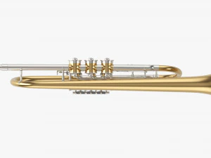 Rotary Valve Trumpet 3D Model