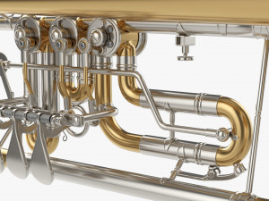 Rotary Valve Trumpet 3D Model