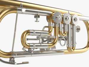 Rotary Valve Trumpet 3D Model