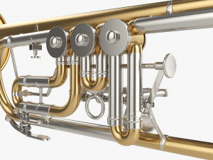 Rotary Valve Trumpet 3D Model
