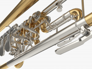 Rotary Valve Trumpet 3D Model