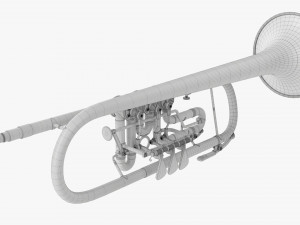 Rotary Valve Trumpet 3D Model