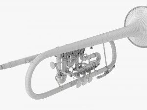 Rotary Valve Trumpet 3D Model
