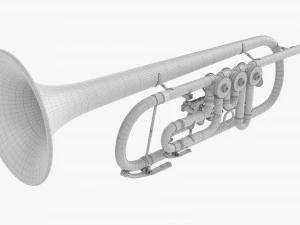 Rotary Valve Trumpet 3D Model