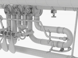 Rotary Valve Trumpet 3D Model