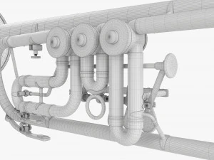 Rotary Valve Trumpet 3D Model